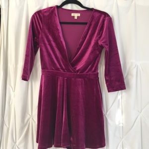 Romper, worn once. Velvet. Perfect condition